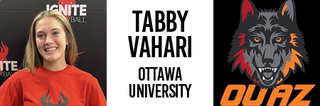 Tabby Vahari - Ottawa University - Class of 2023